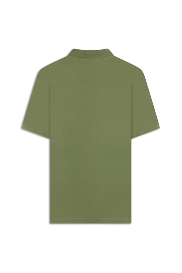 Polo Pima Interlock Verde Oliva