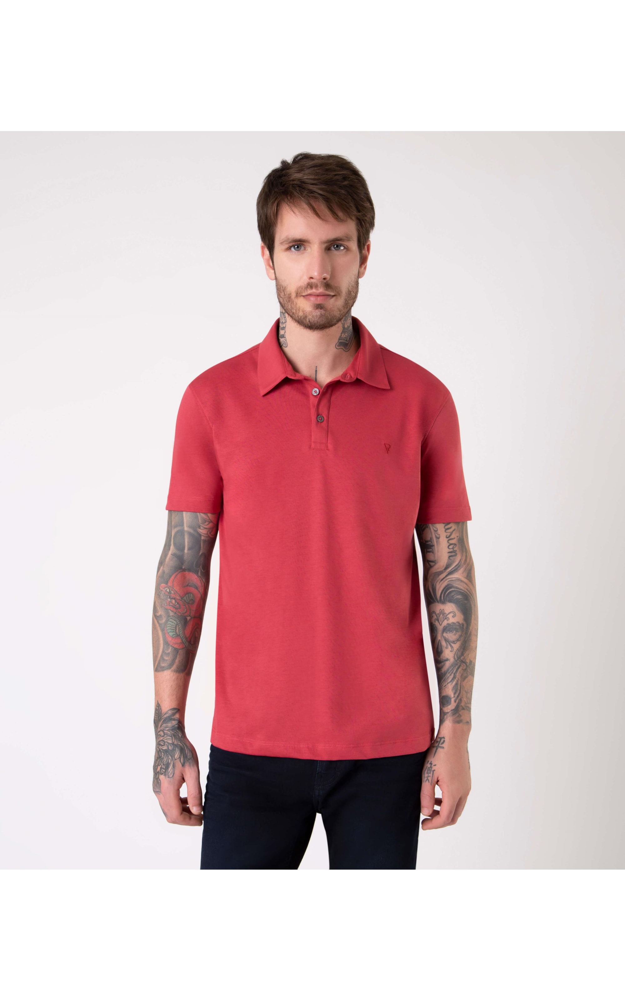 Polo Pima Vermelho