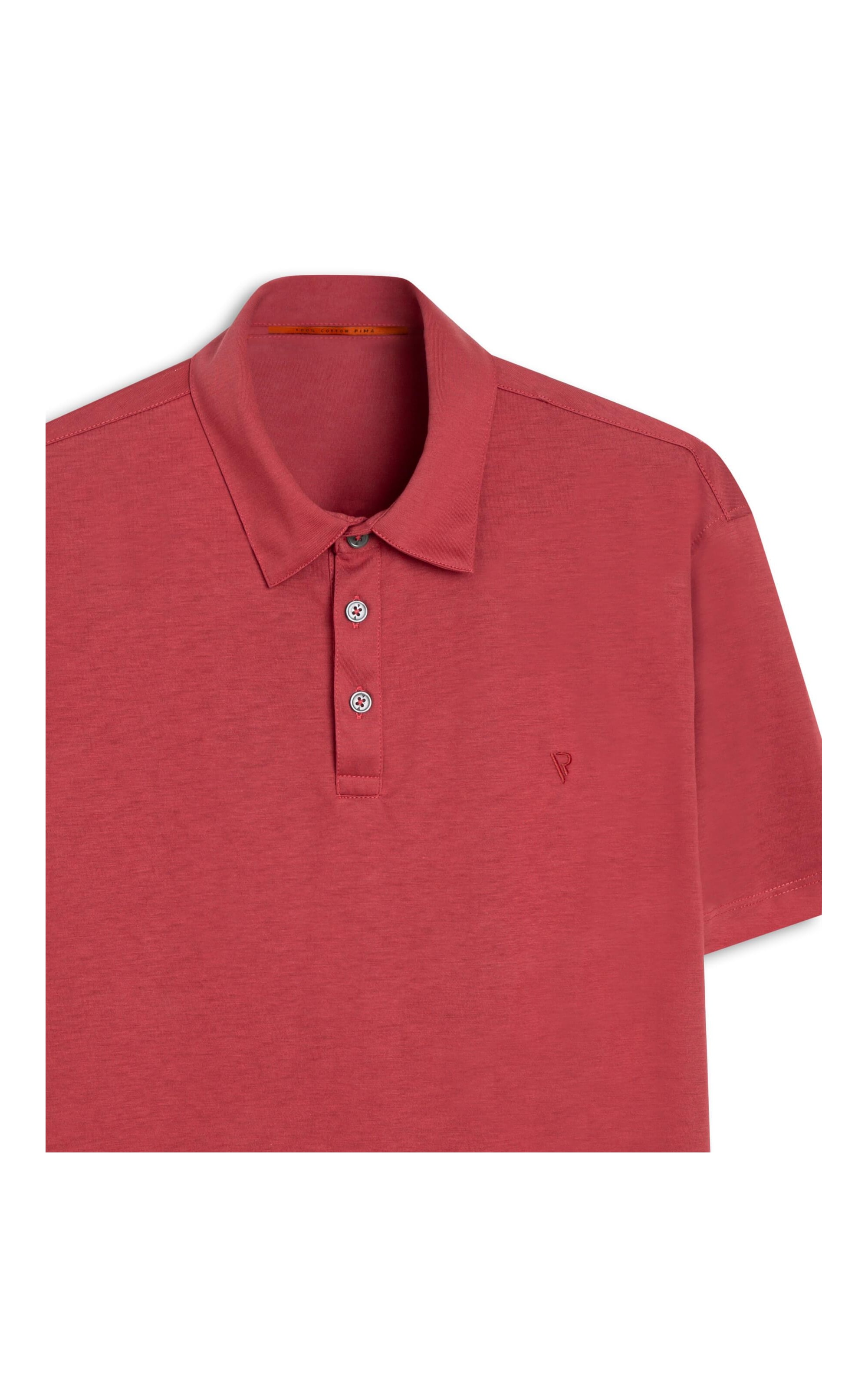 Polo Pima Vermelho