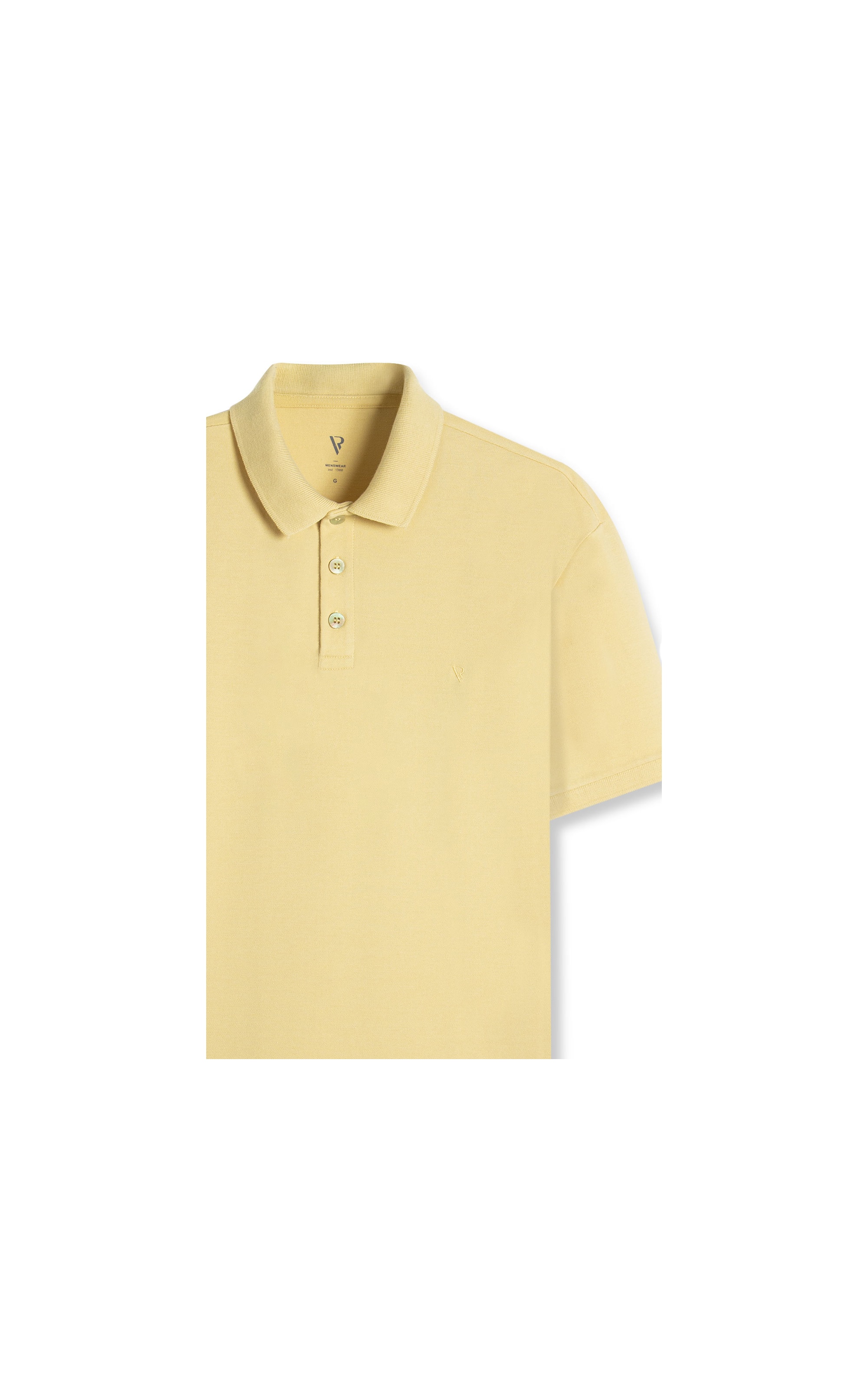 Polo Piquet Básica Amarelo