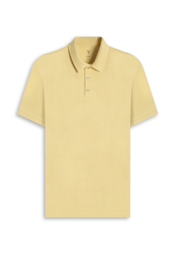 Polo Piquet Básica Amarelo