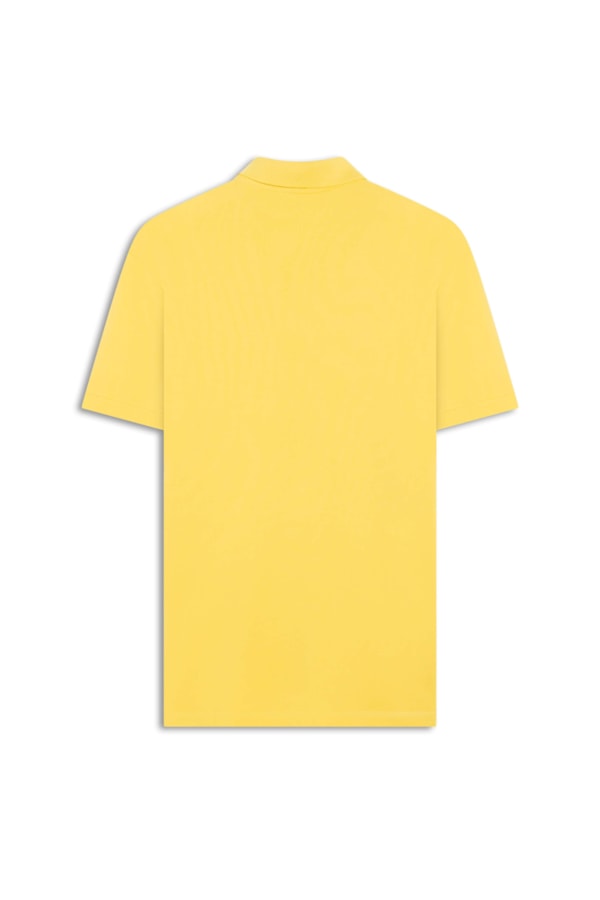 Polo Piquet Básica Amarelo Claro