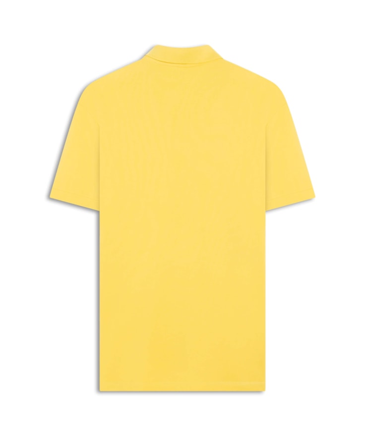 Polo Piquet Básica Amarelo Claro