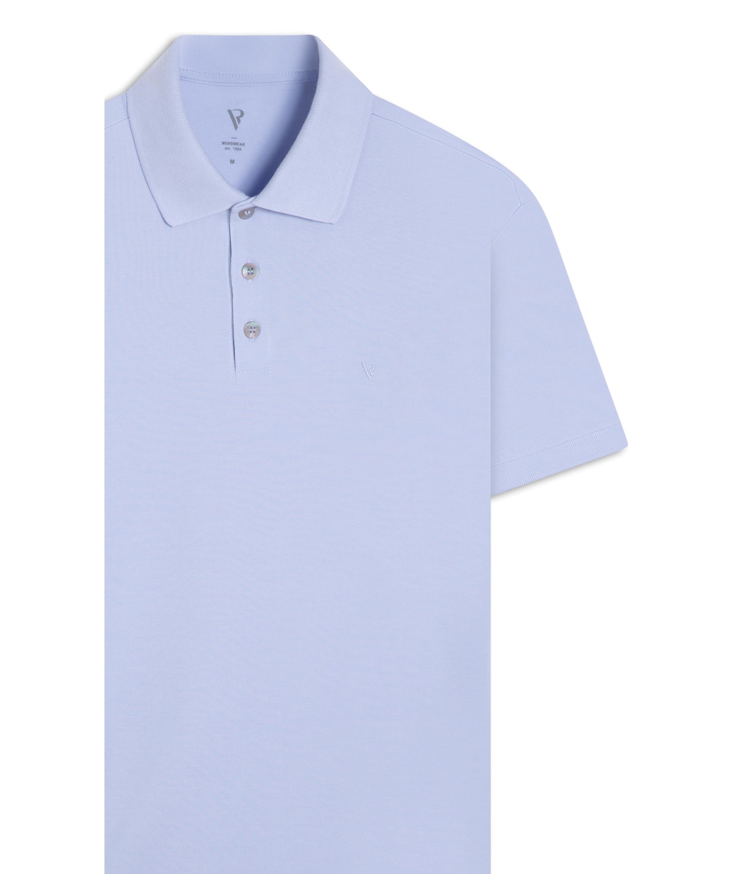 Polo Piquet Básica Azul