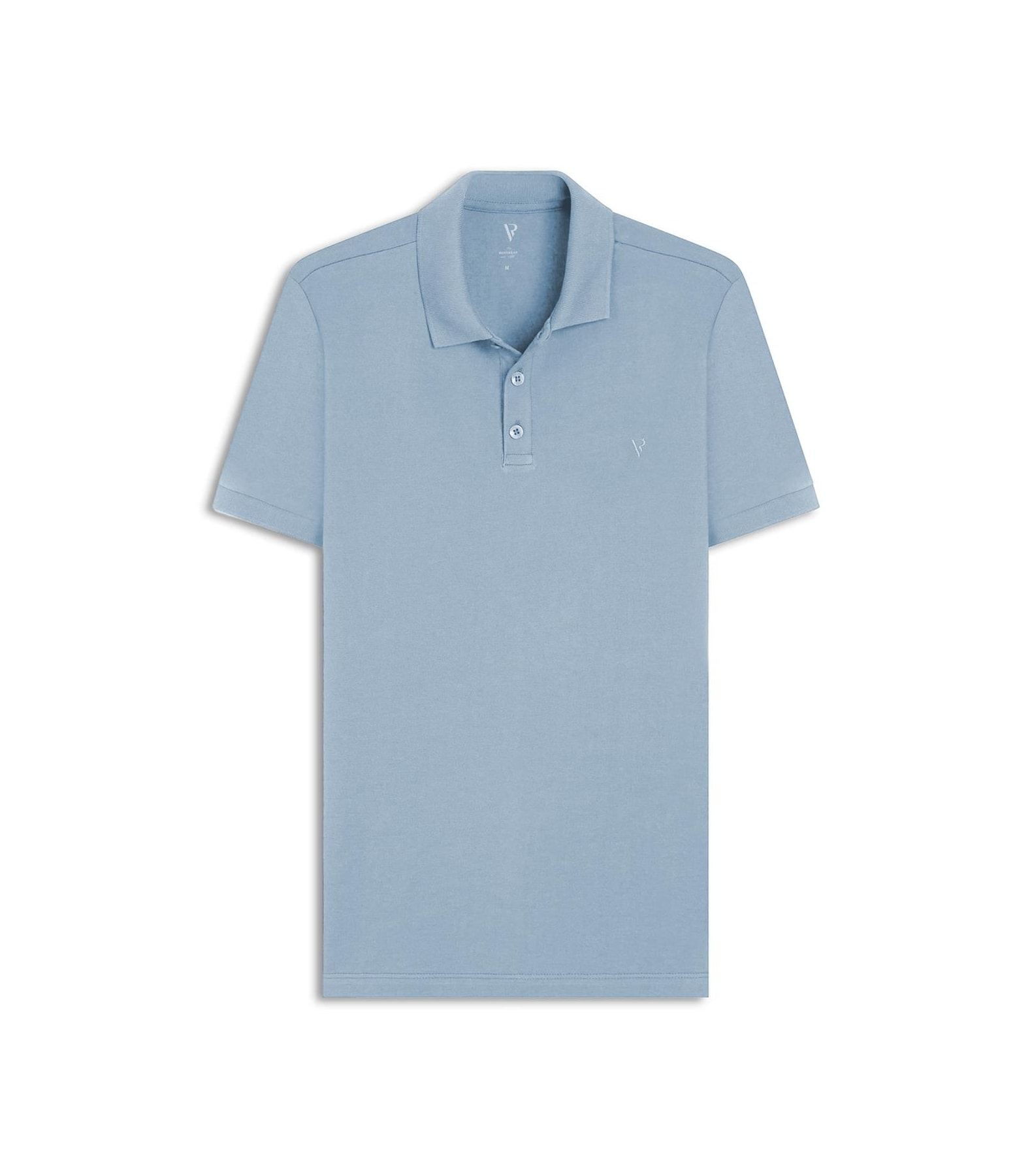 Polo Piquet Básica Azul