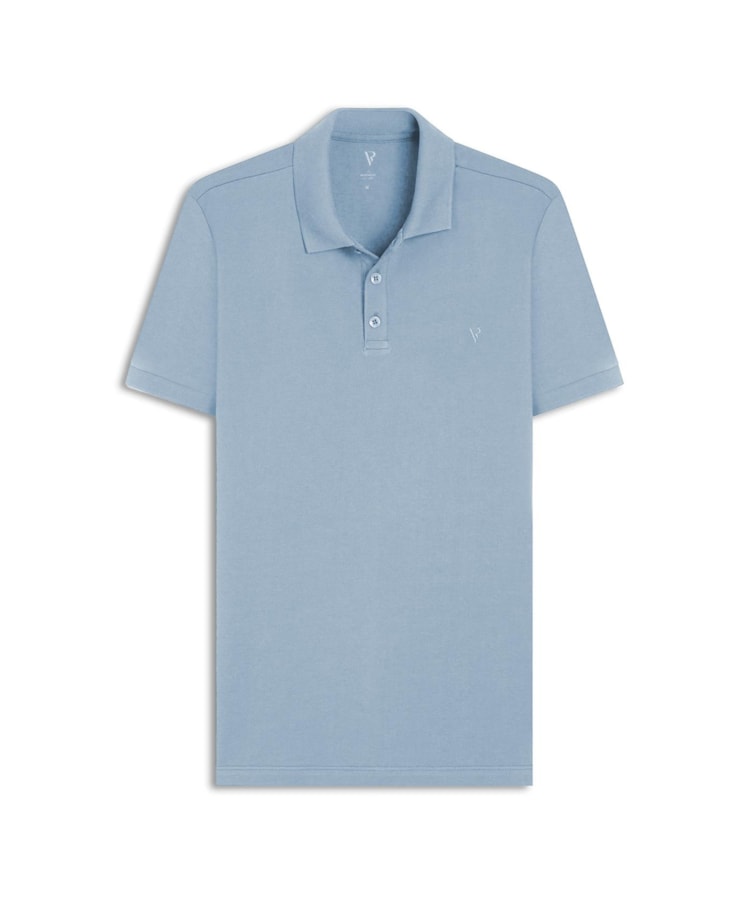 Polo Piquet Básica Azul