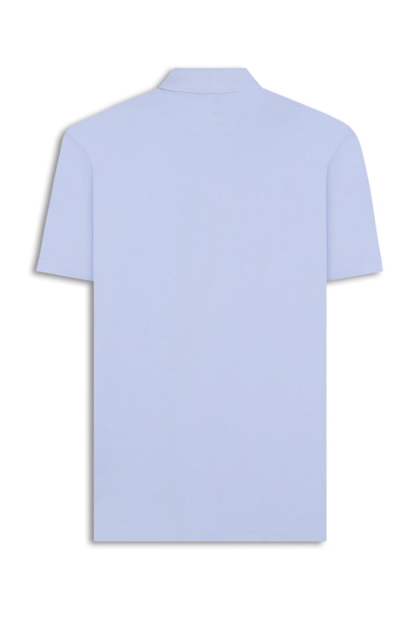 Polo Piquet Básica Azul
