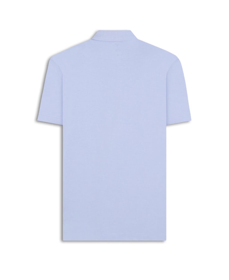 Polo Piquet Básica Azul