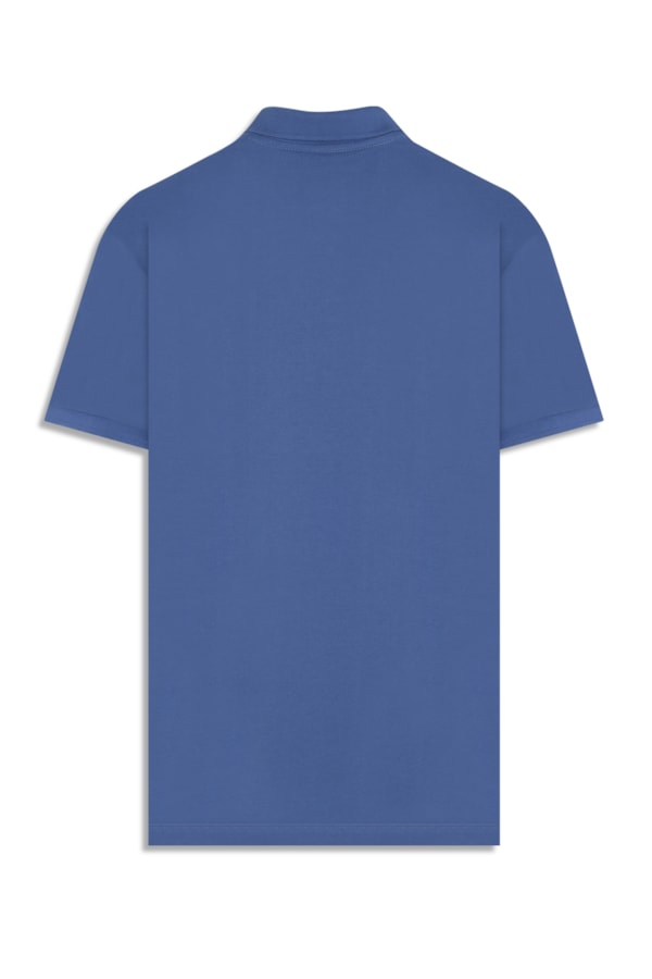 Polo Piquet Básica Azul Jeans