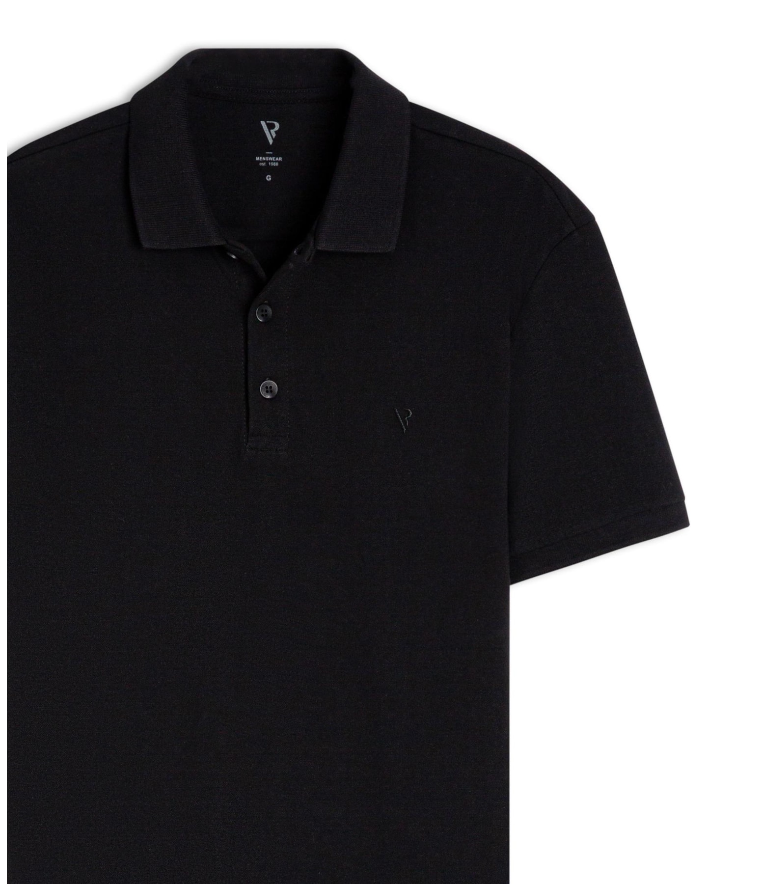 Polo Piquet Básica Black