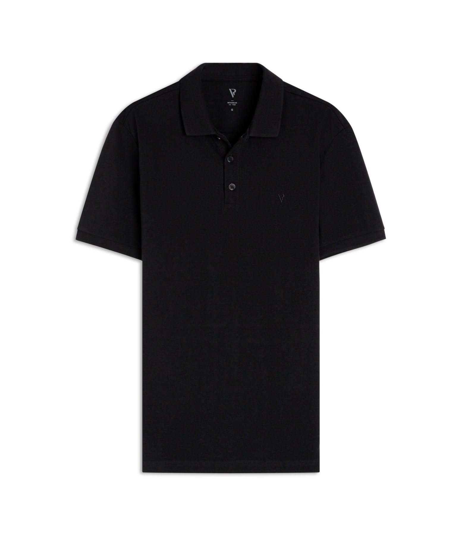 Polo Piquet Básica Black