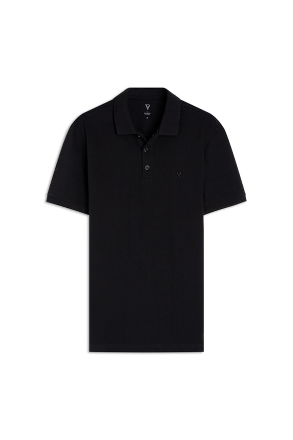 Polo Piquet Básica Black