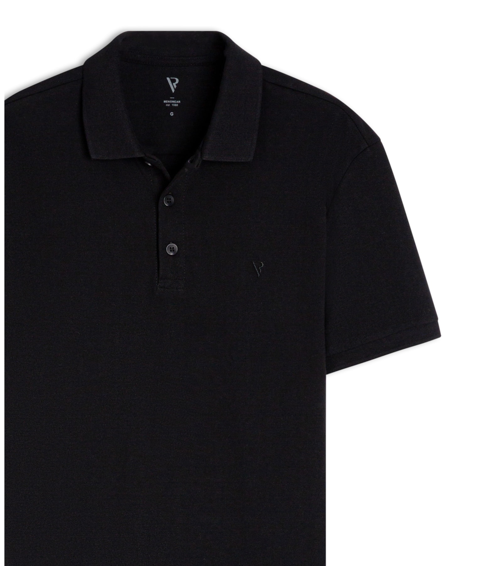 Polo Piquet Básica Black