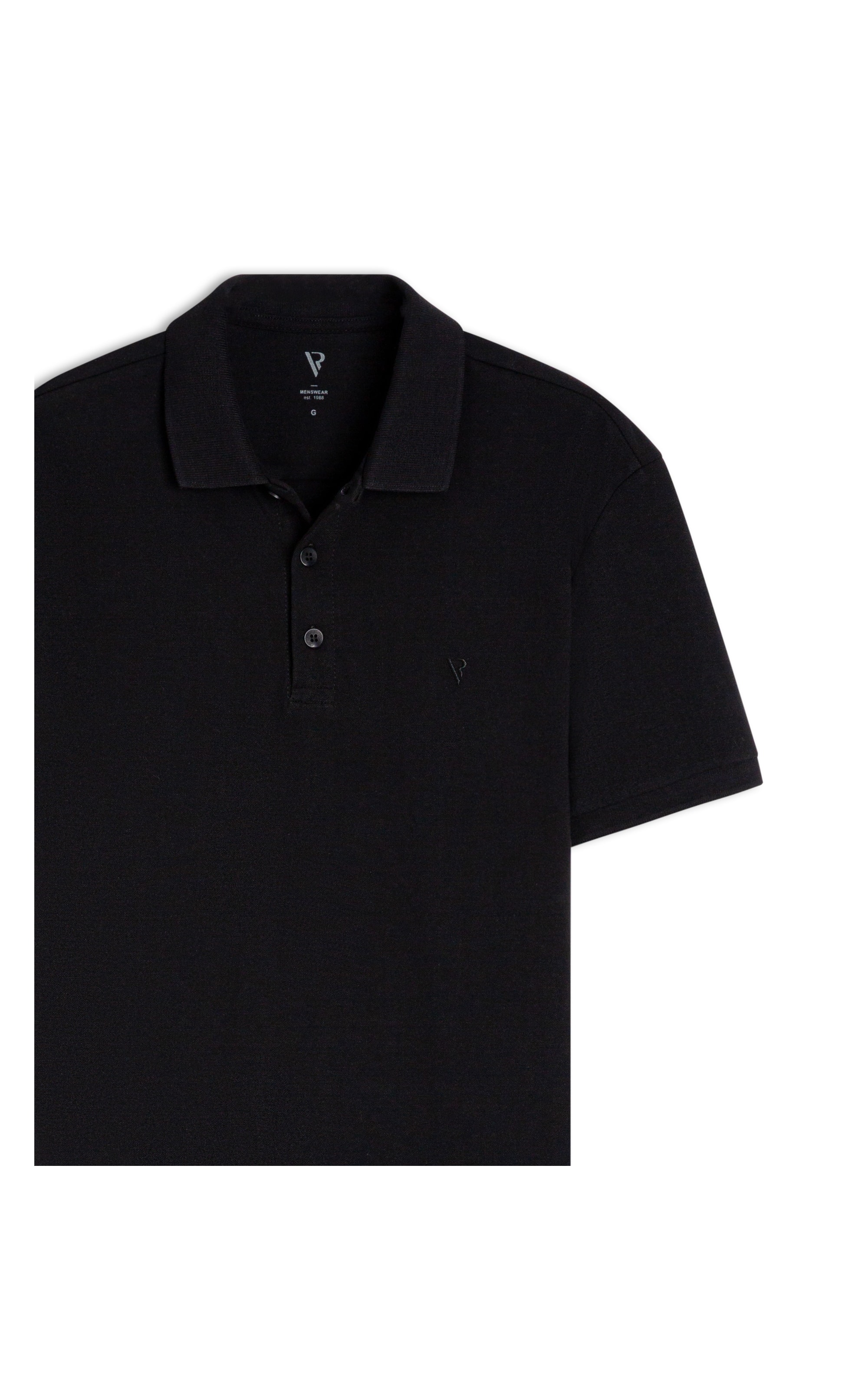 Polo Piquet Básica Black