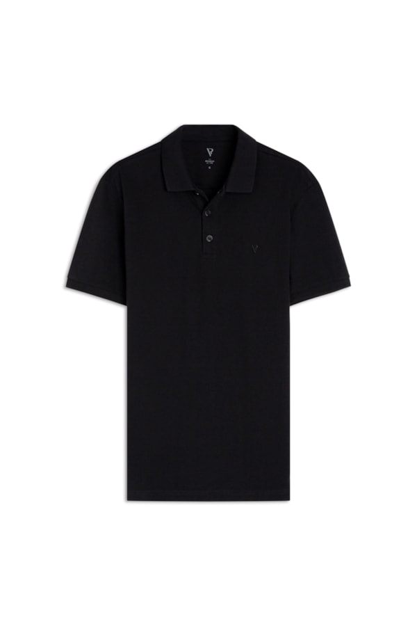 Polo Piquet Básica Black