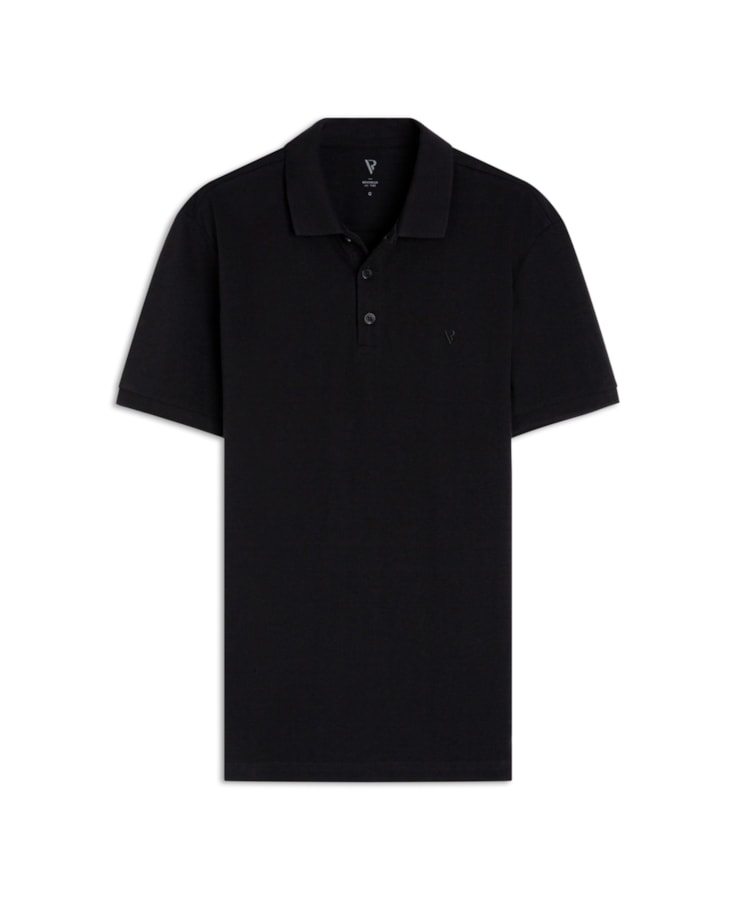 Polo Piquet Básica Black