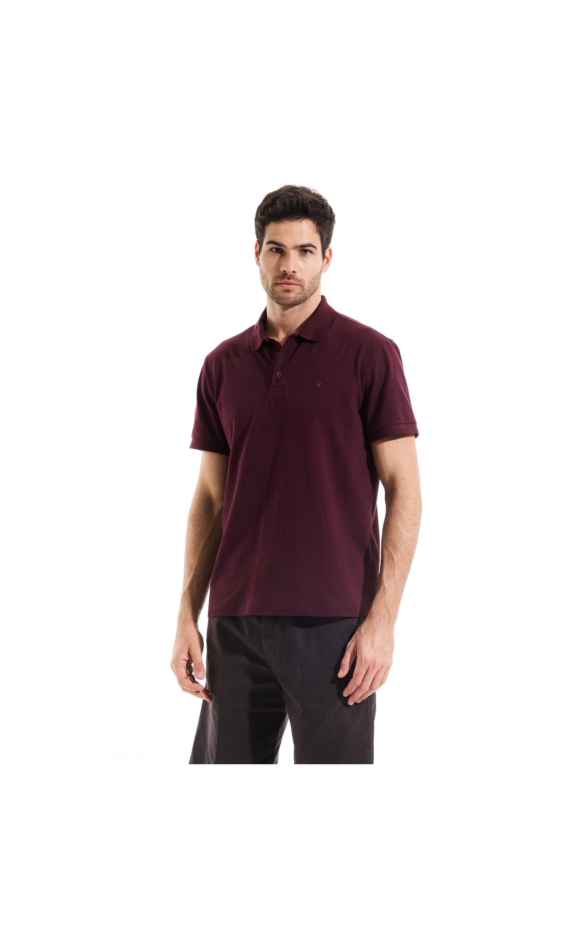Polo Piquet Básica Bordeaux