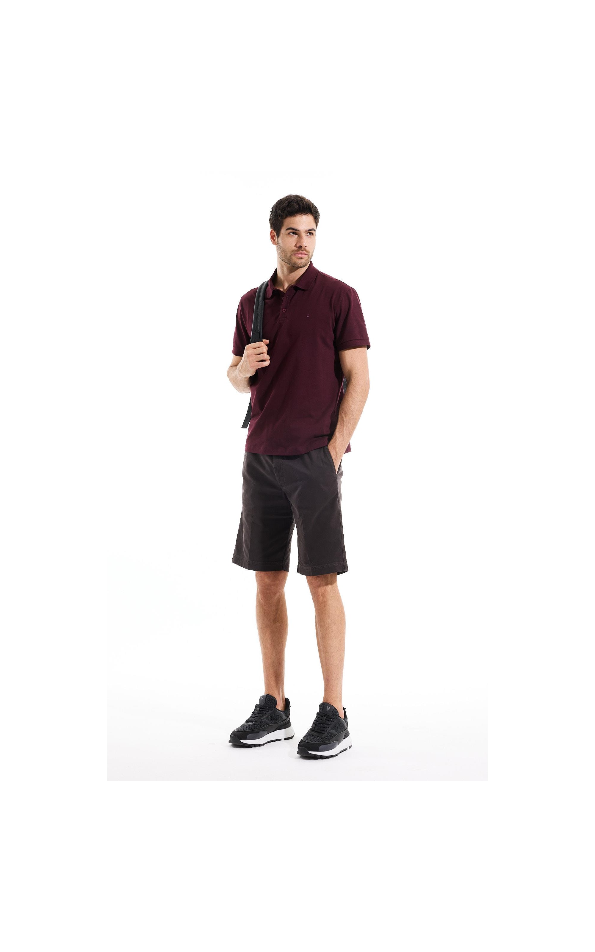 Polo Piquet Básica Bordeaux