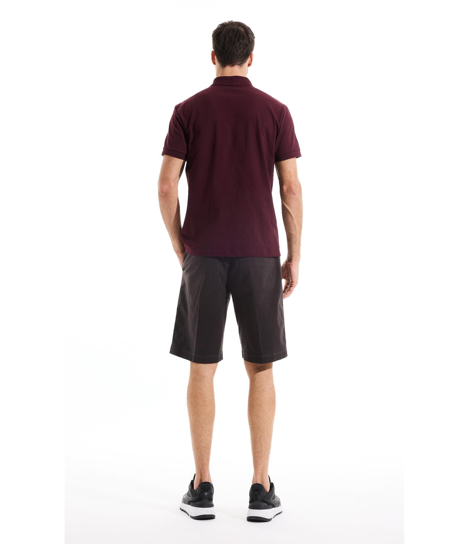 Polo Piquet Básica Bordeaux