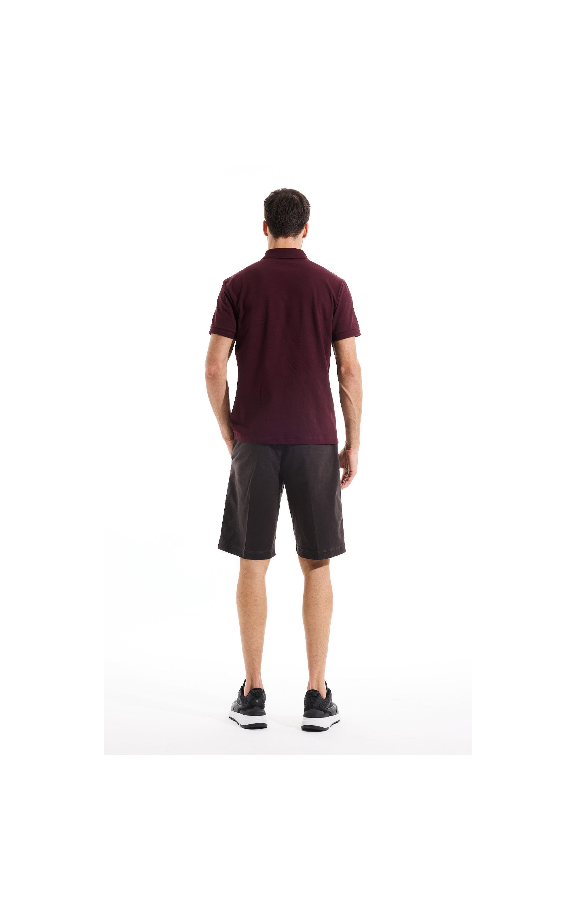 Polo Piquet Básica Bordeaux