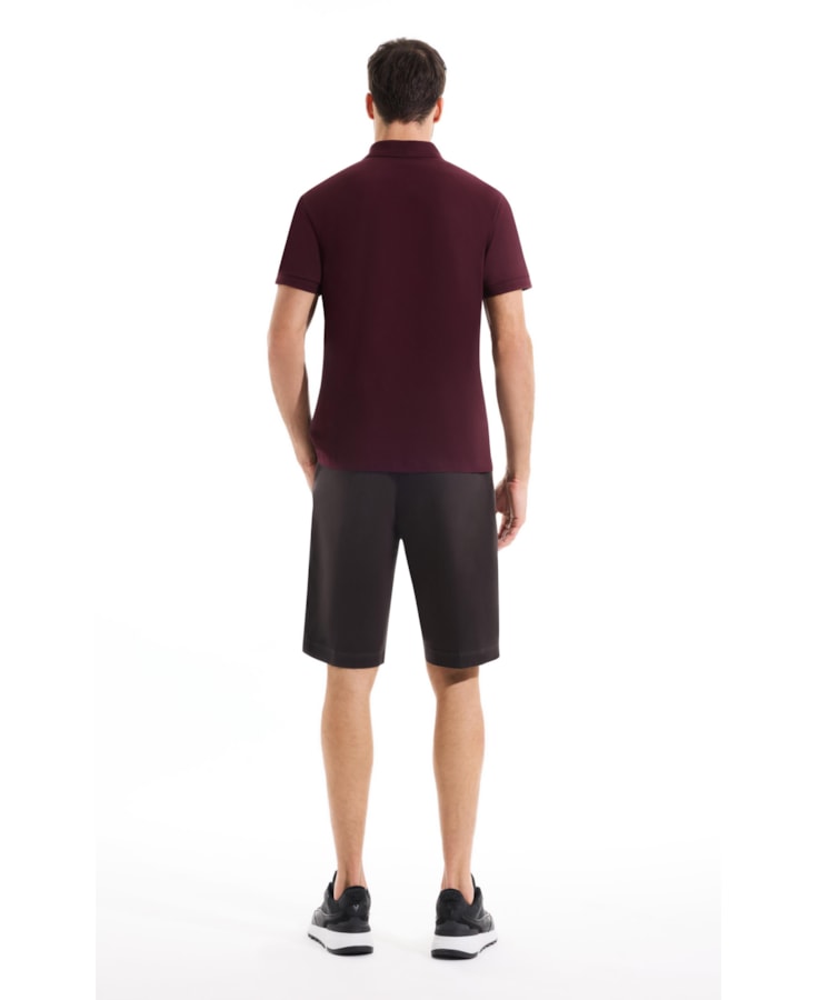 Polo Piquet Básica Bordeaux