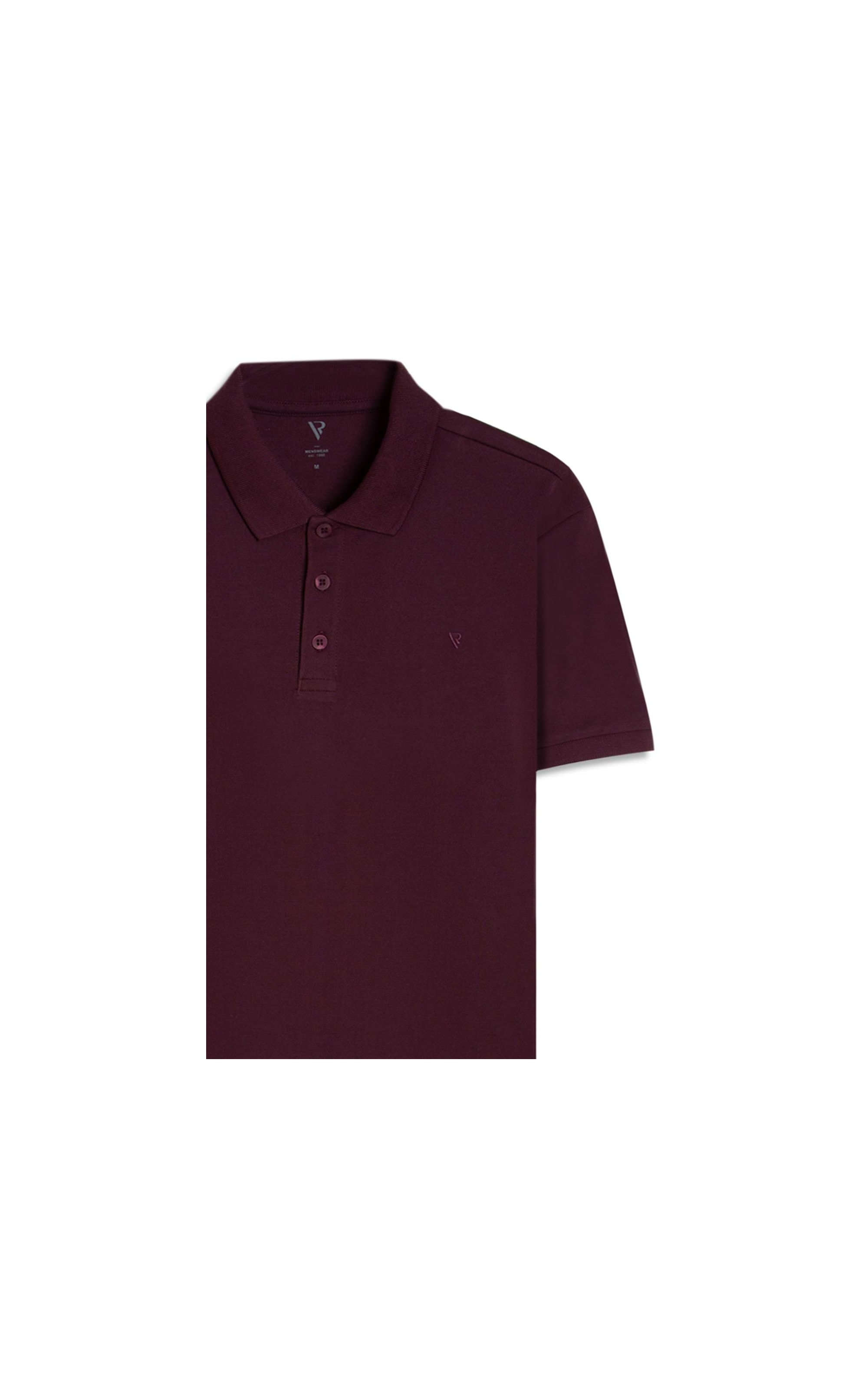 Polo Piquet Básica Bordeaux