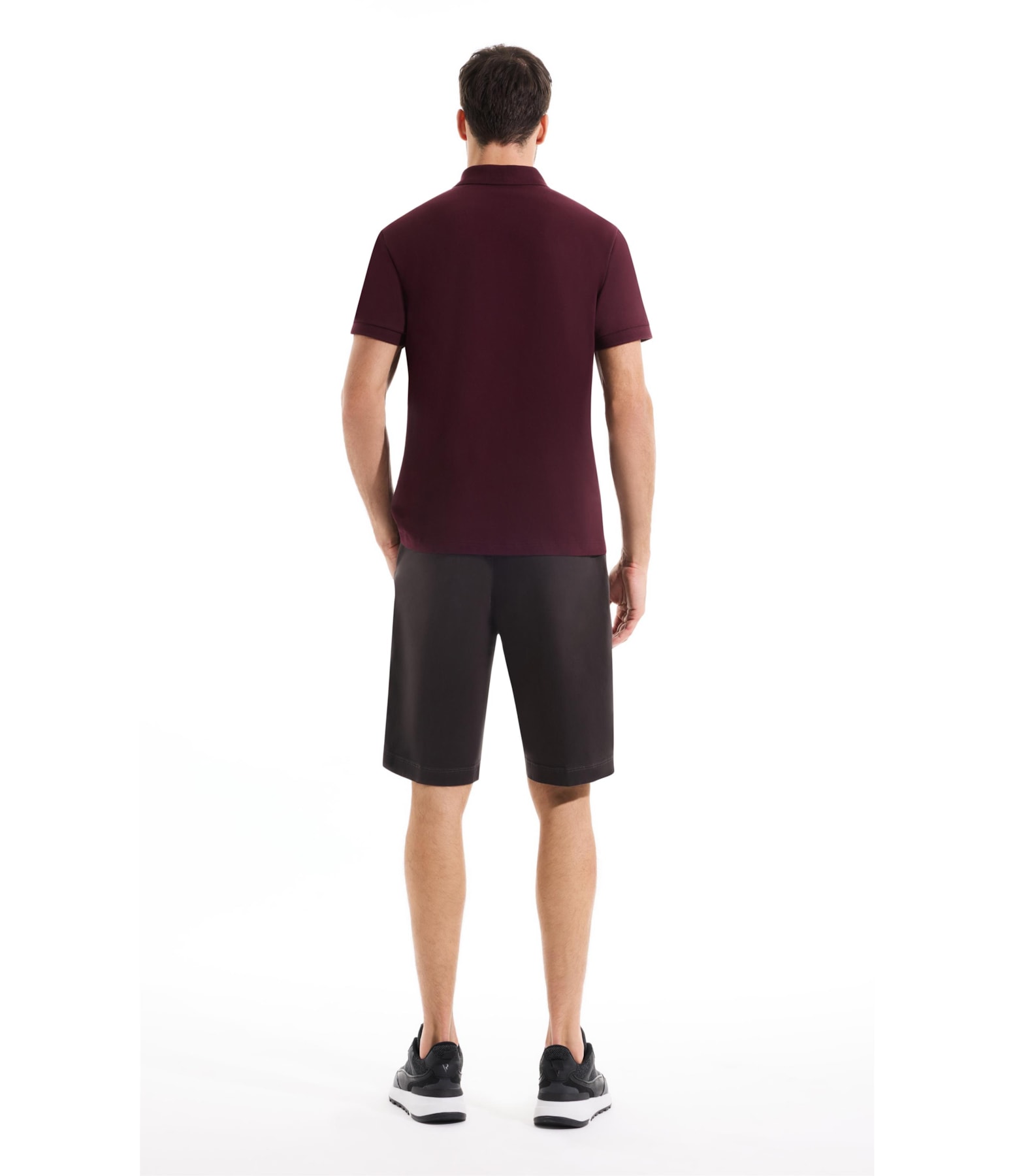 Polo Piquet Básica Bordeaux