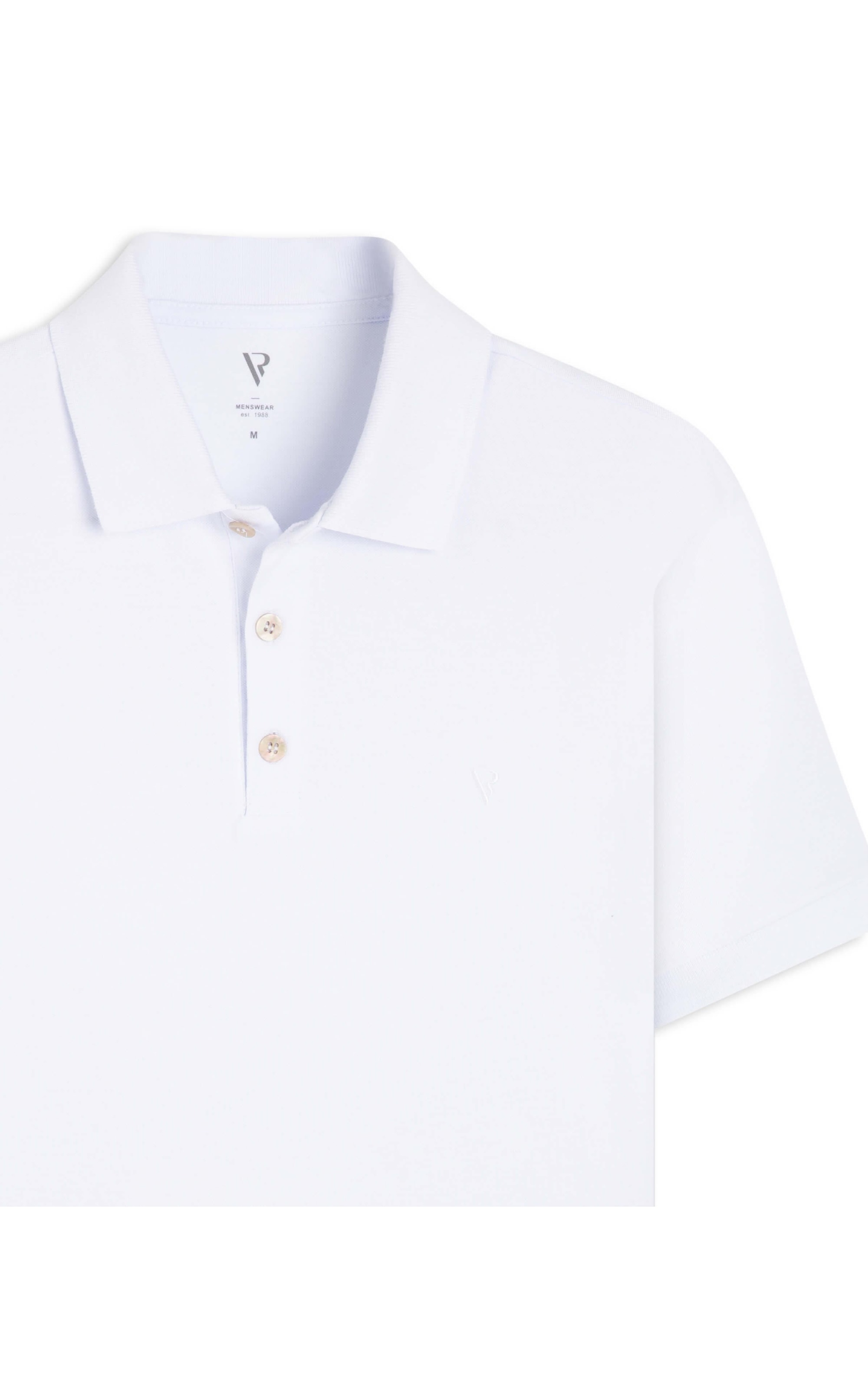Polo Piquet Básica Branco