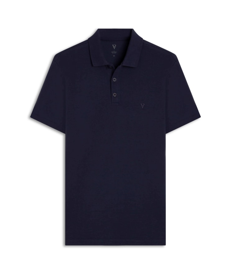 Polo Piquet Básica Dark Nay