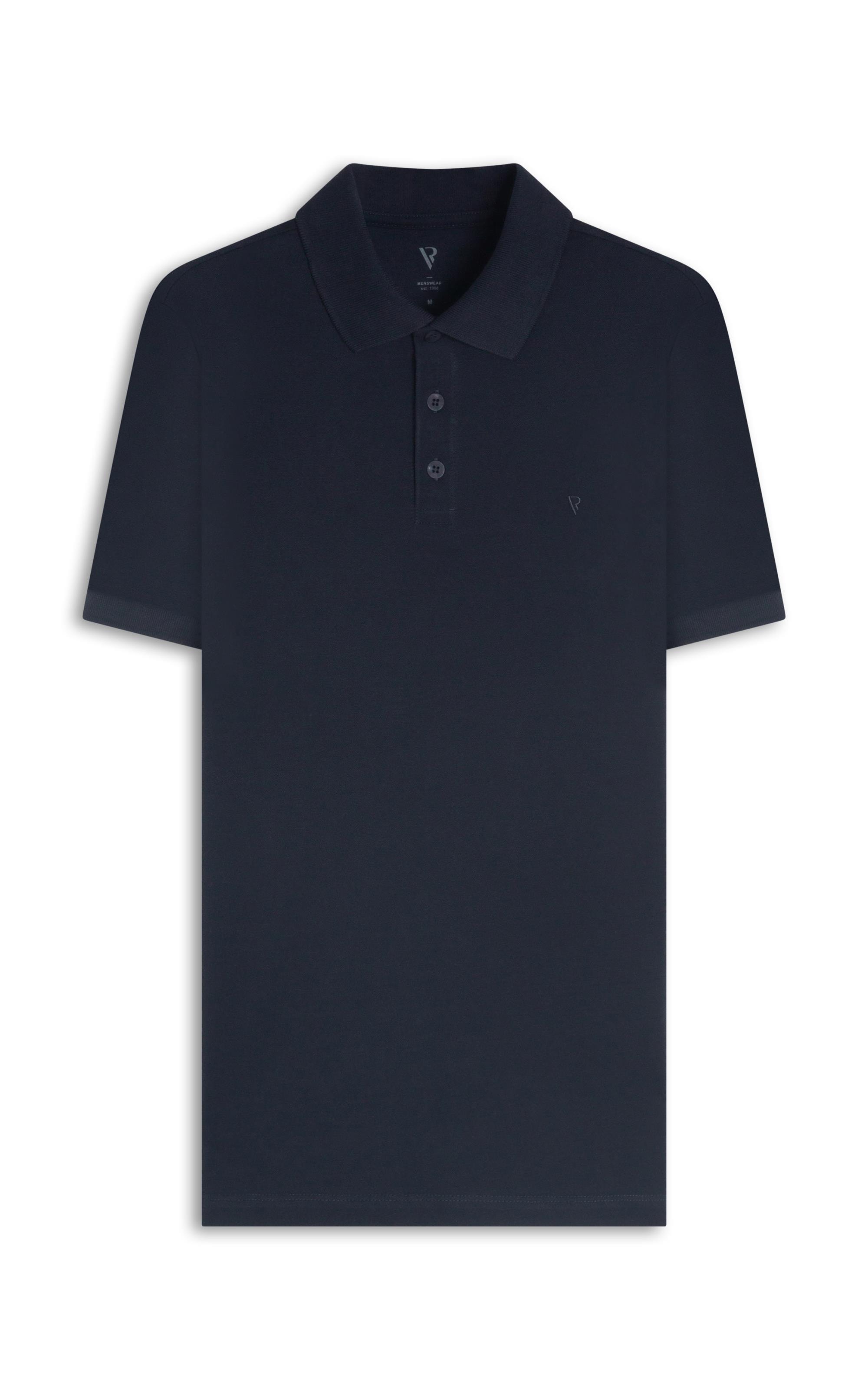 Polo Piquet Básica Midnight Blue