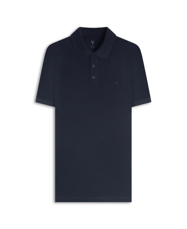 Polo Piquet Básica Midnight Blue