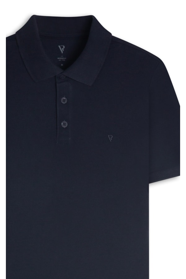 Polo Piquet Básica Midnight Blue