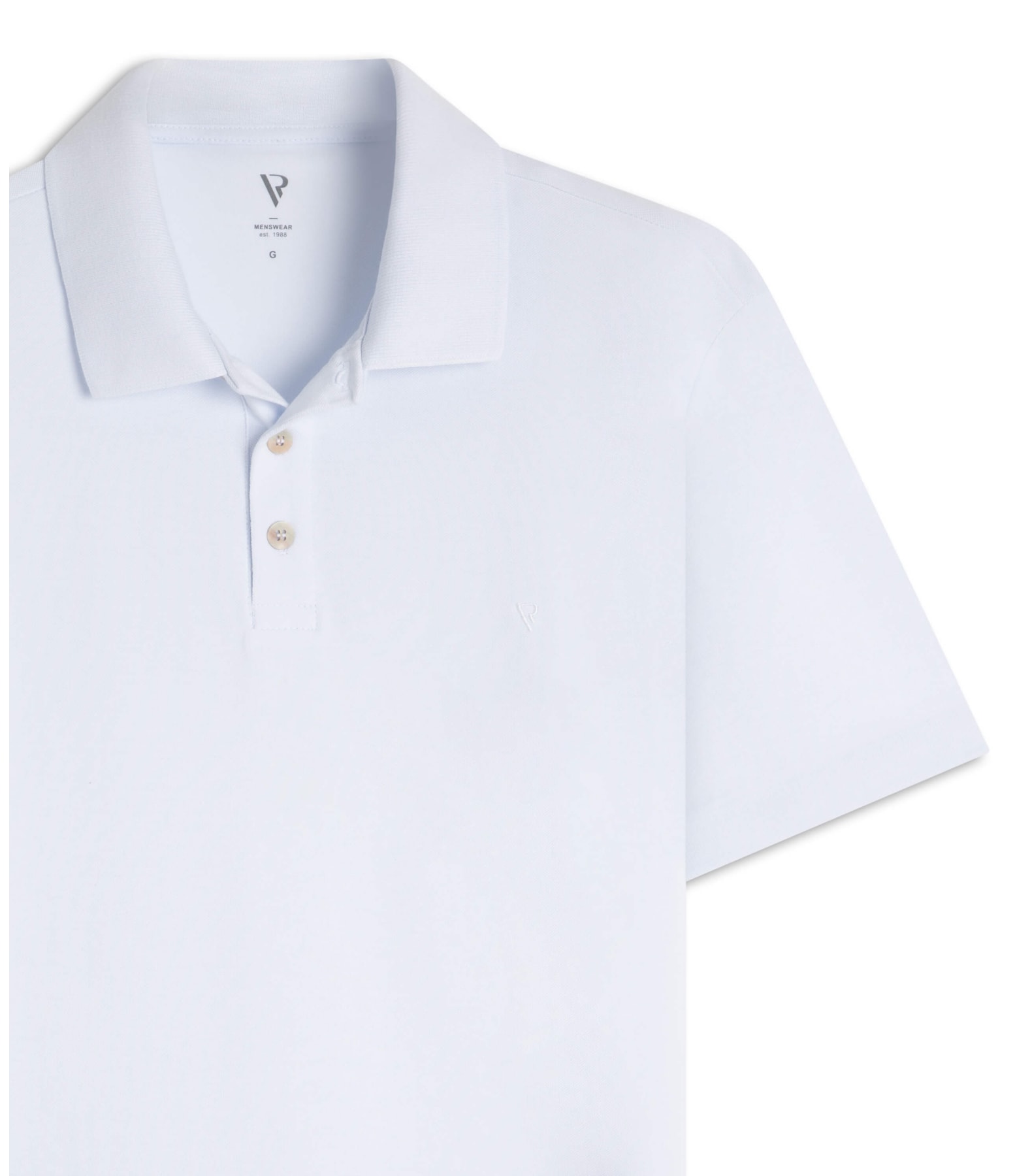 Polo Piquet Básica Off White