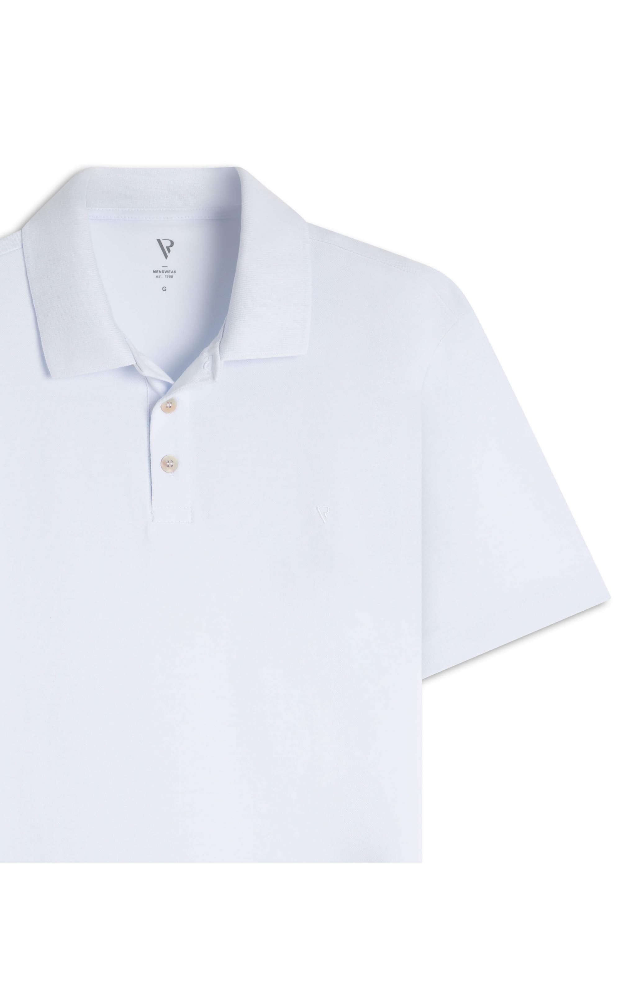 Polo Piquet Básica Off White