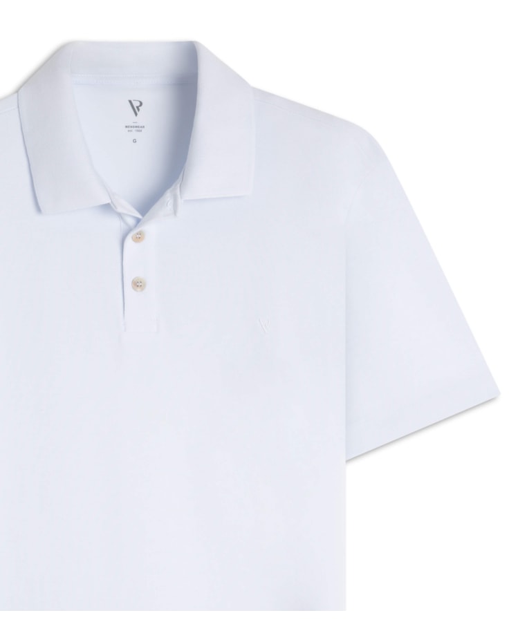Polo Piquet Básica Off White