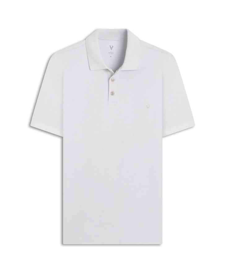 Polo Piquet Básica Prata