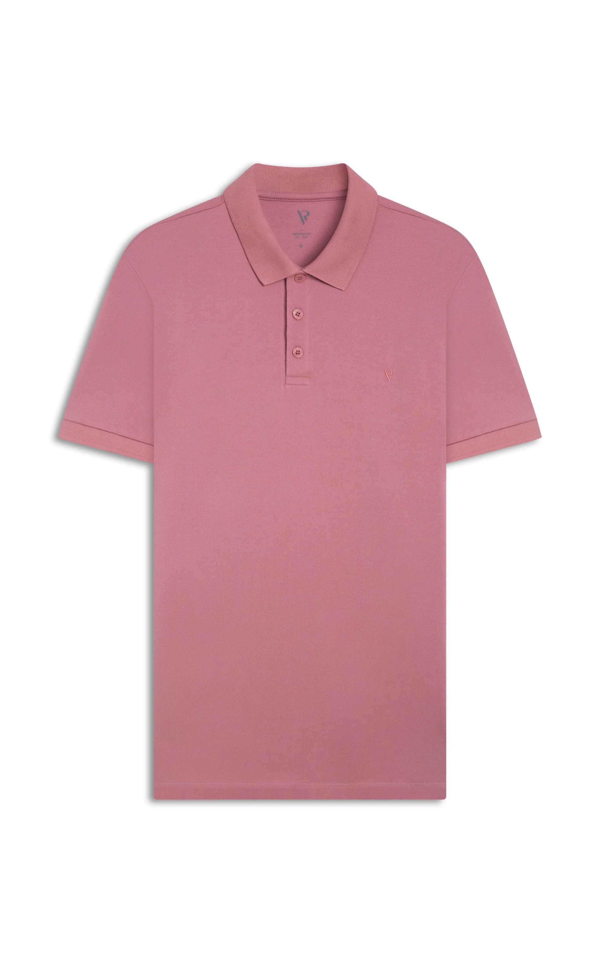 Polo Piquet Básica Rosa Dusty i