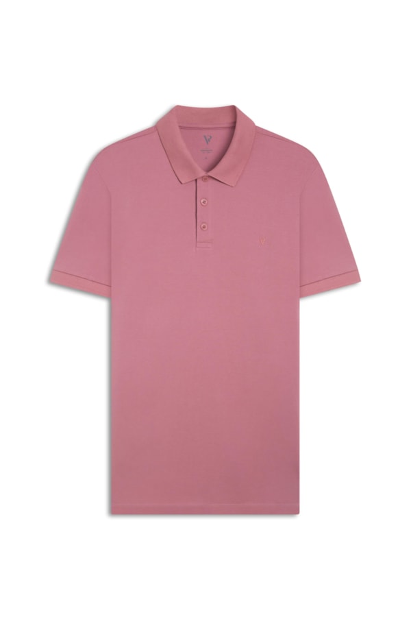 Polo Piquet Básica Rosa Dusty i