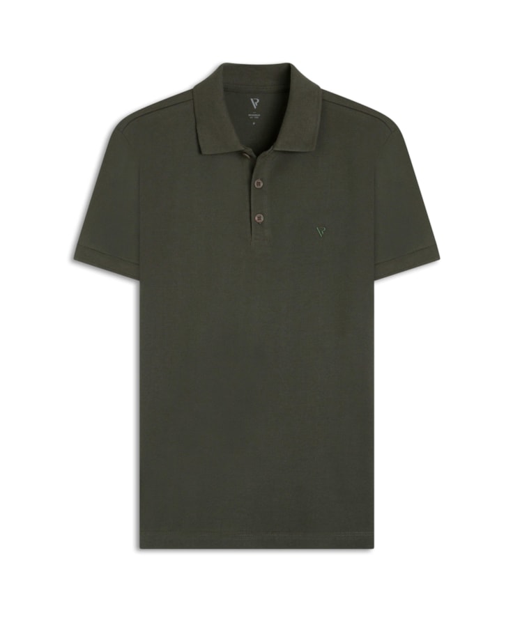 Polo Piquet Básica Verde Militar i