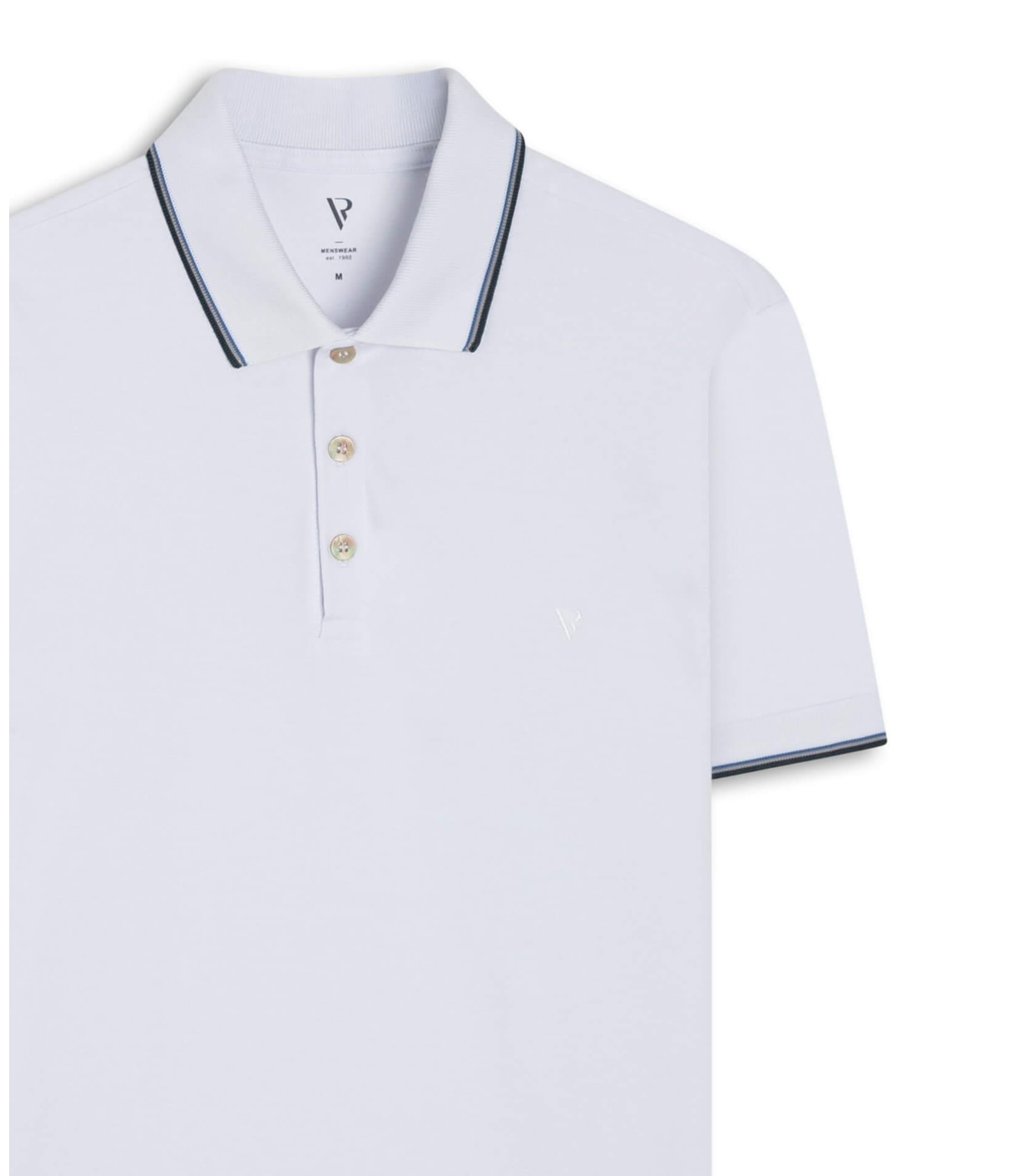 Polo Piquet Classic Frieze Branco