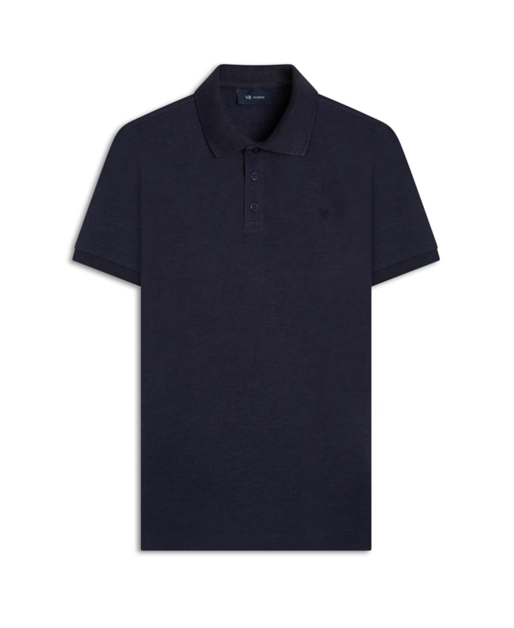 Polo Piquet Coffee Dark Navy
