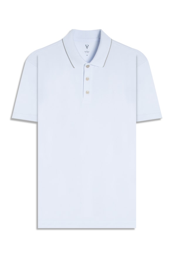 Polo Piquet Frieze Branco