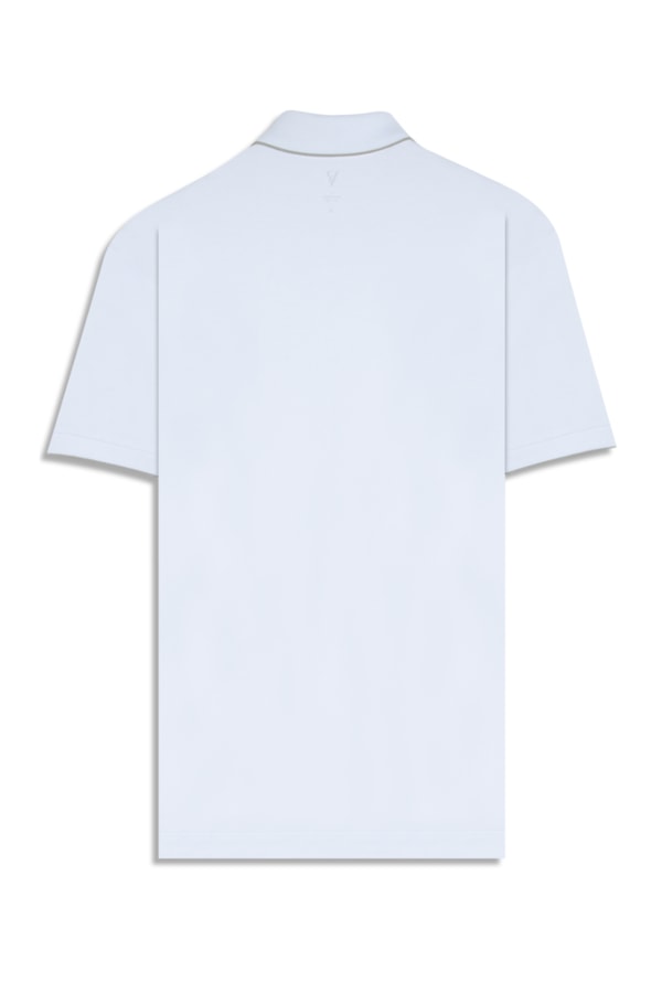 Polo Piquet Frieze Branco