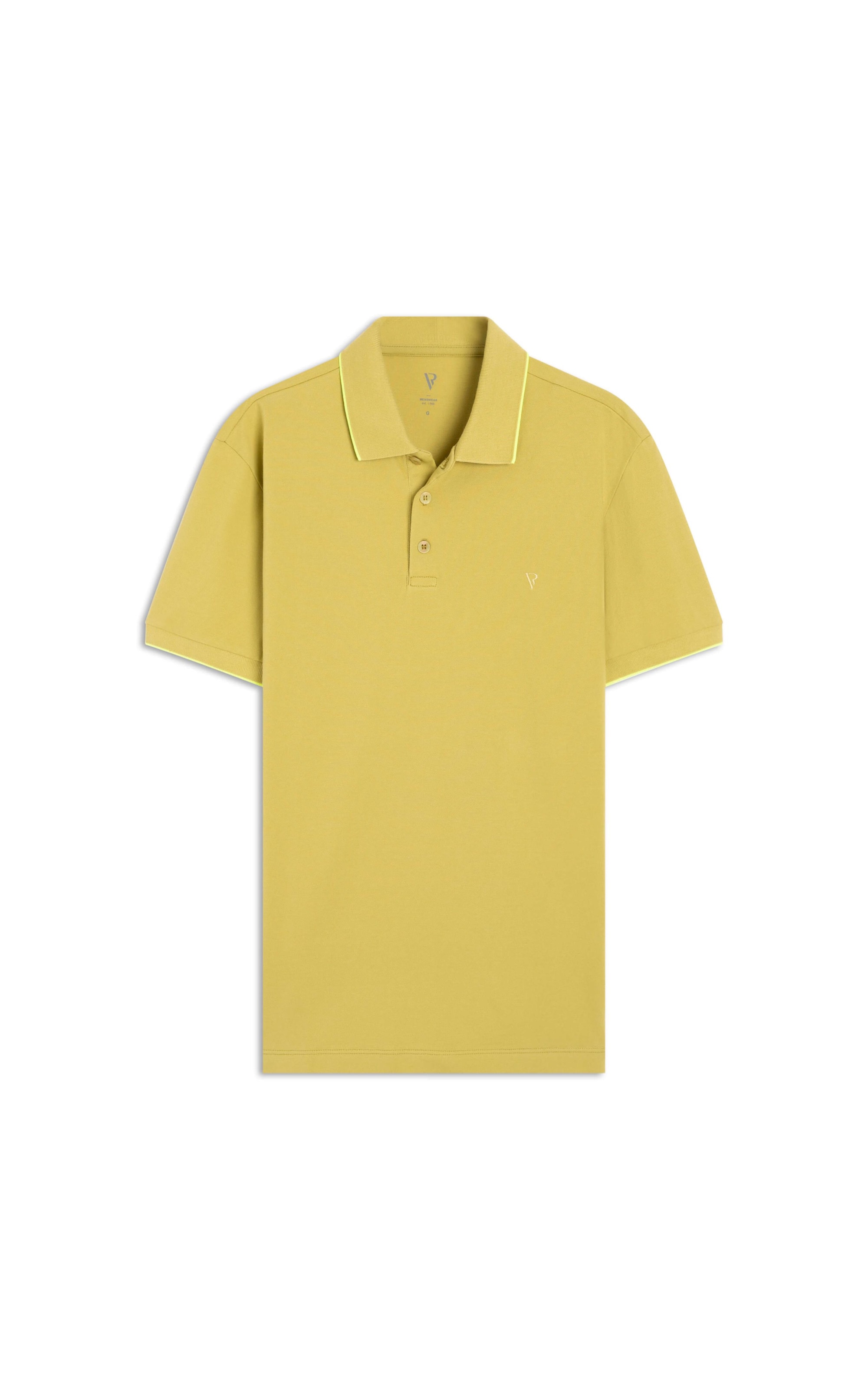 Polo Piquet Frieze Mostarda
