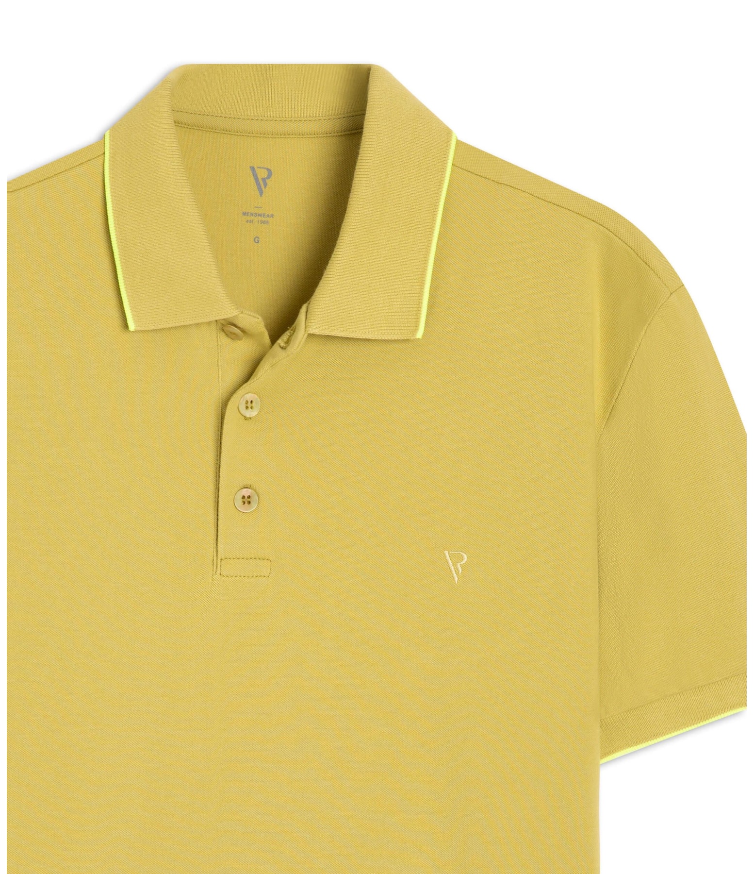 Polo Piquet Frieze Mostarda
