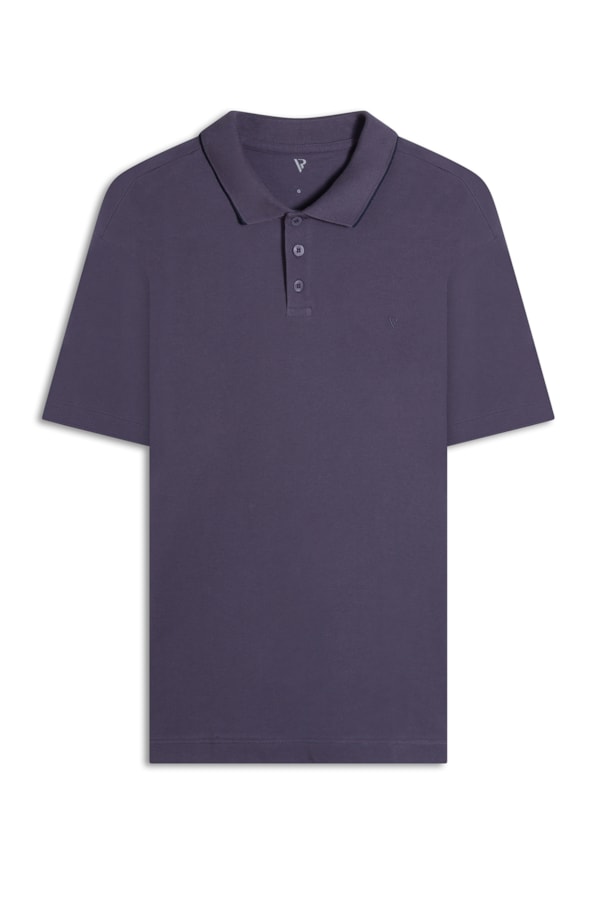 Polo Piquet Frieze Old Purple
