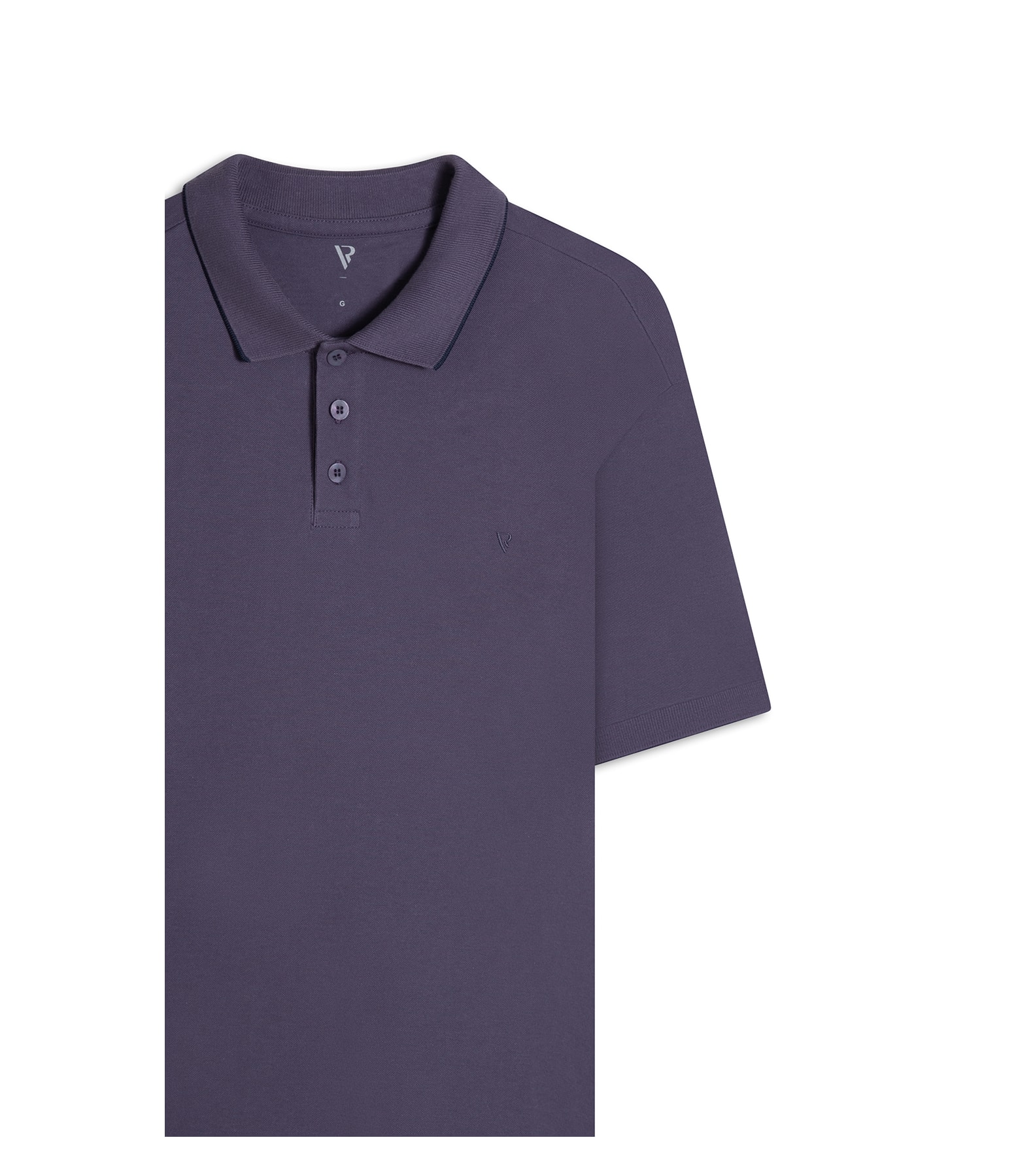 Polo Piquet Frieze Old Purple