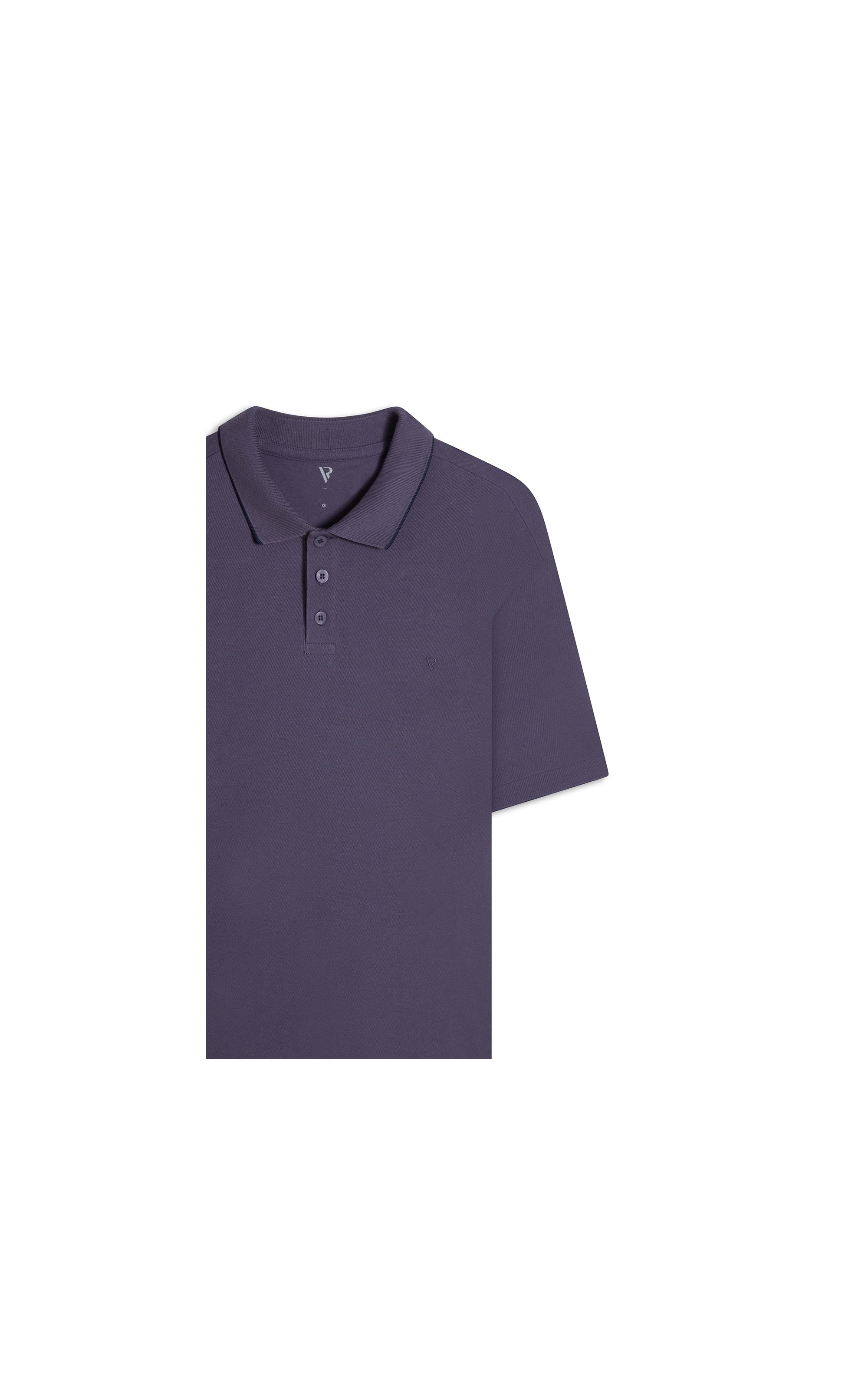Polo Piquet Frieze Old Purple