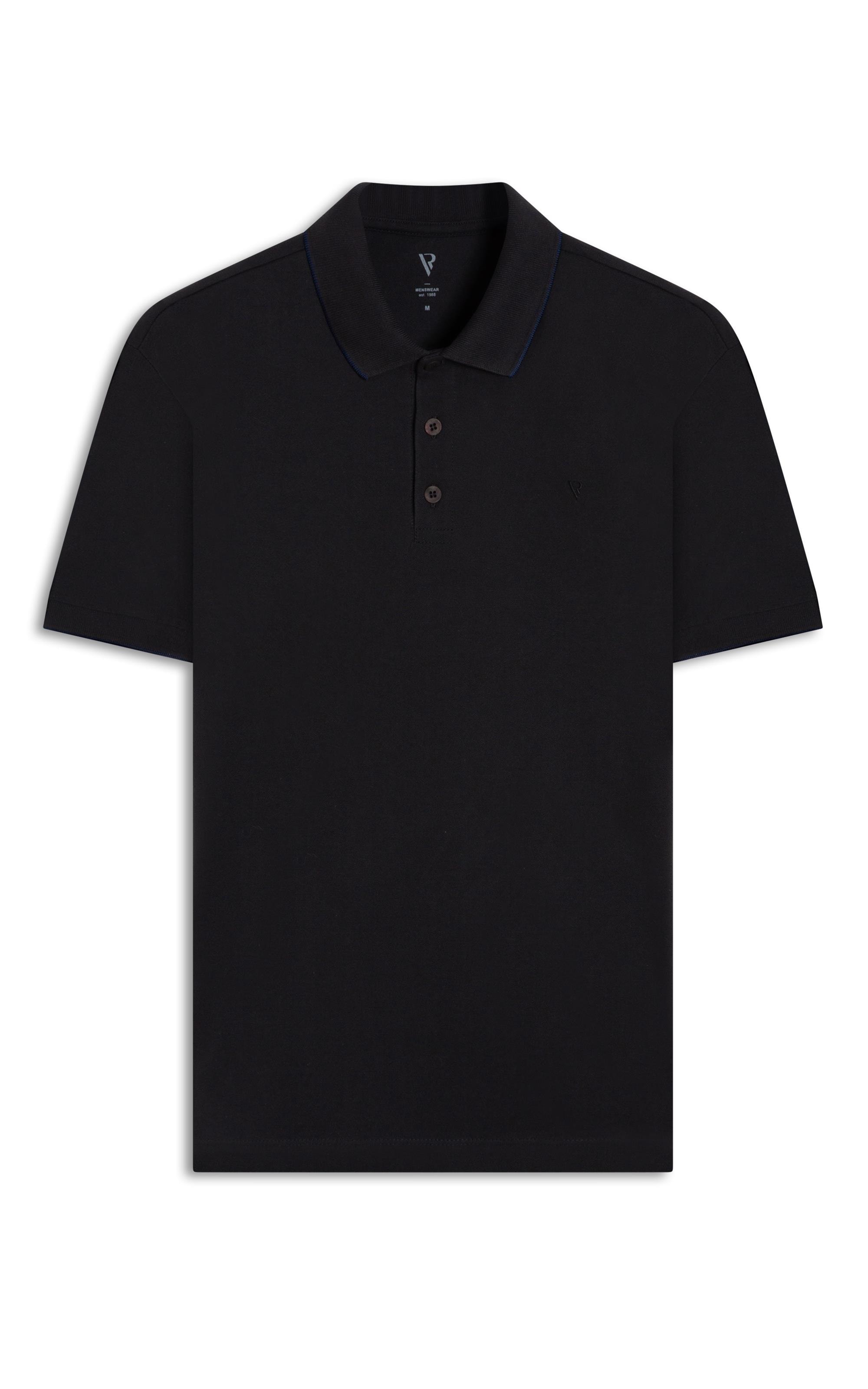 Polo Piquet Frieze Plumbo