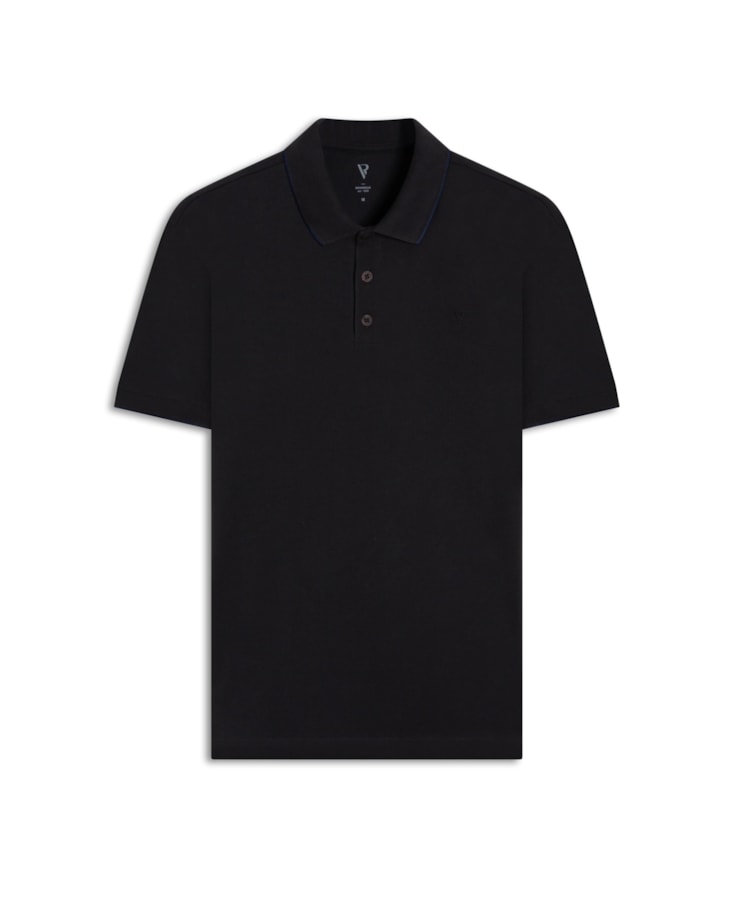 Polo Piquet Frieze Plumbo